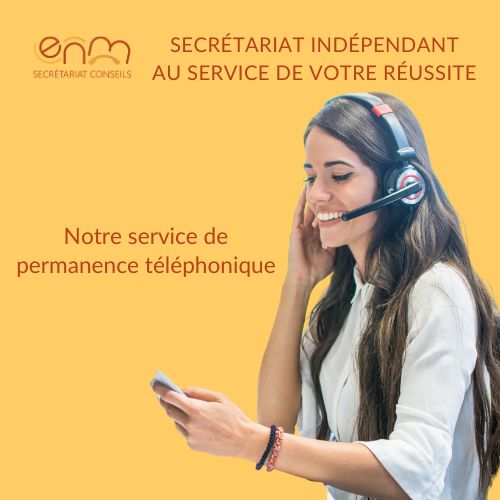 ENM Secrétariat Conseils, notre service d'accueil téléphonique et de gestion d'agenda