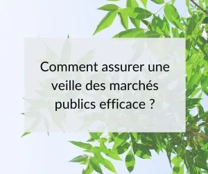 Assurer une veille des marchés publics avec ENM Secrétariat-Conseils