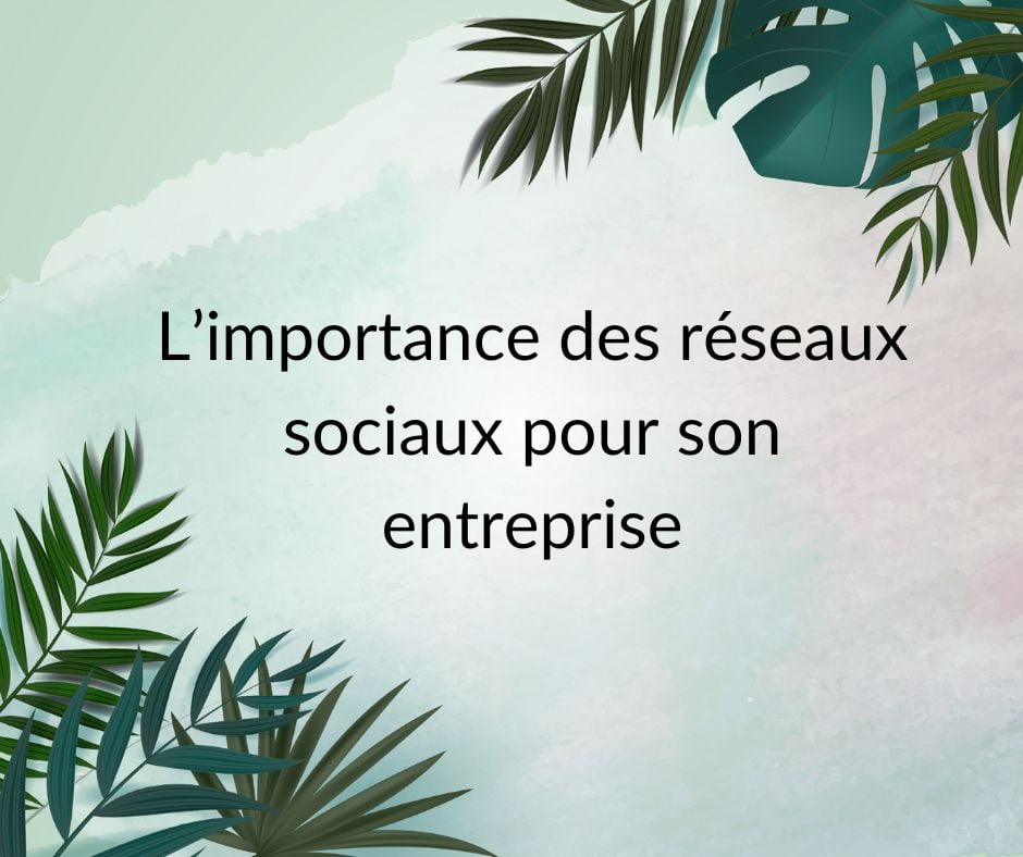 L’importance des réseaux sociaux pour son entreprise
