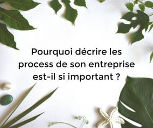 Formaliser les procédures de l'entreprise pour consolider et développer votre entreprise.