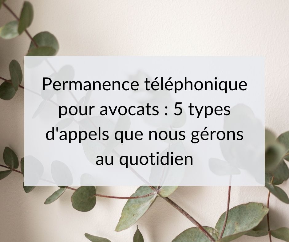 Société permanence téléphonique pour avocats